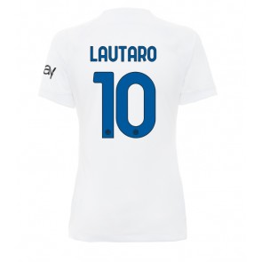 Lacne Ženy Futbalové dres Inter Milan Lautaro Martinez #10 2023-24 Krátky Rukáv - Preč